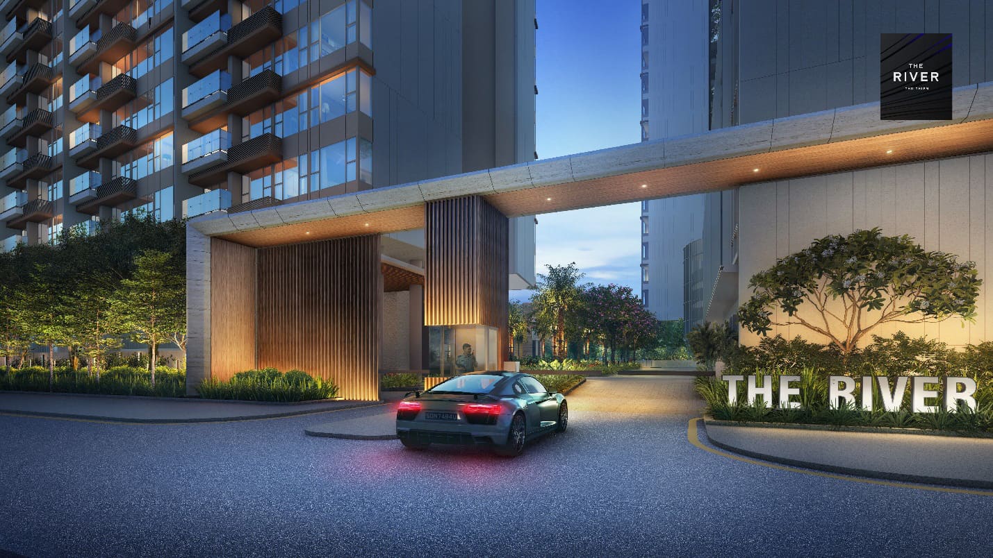 Tòa Hudson Tower được thiết kế xoay trục một mặt quay ra đại lộ, một mặt hướng ra sông.