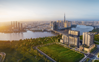 Phối cảnh The River Thu Thiem tại khu Đông Sài Gòn.