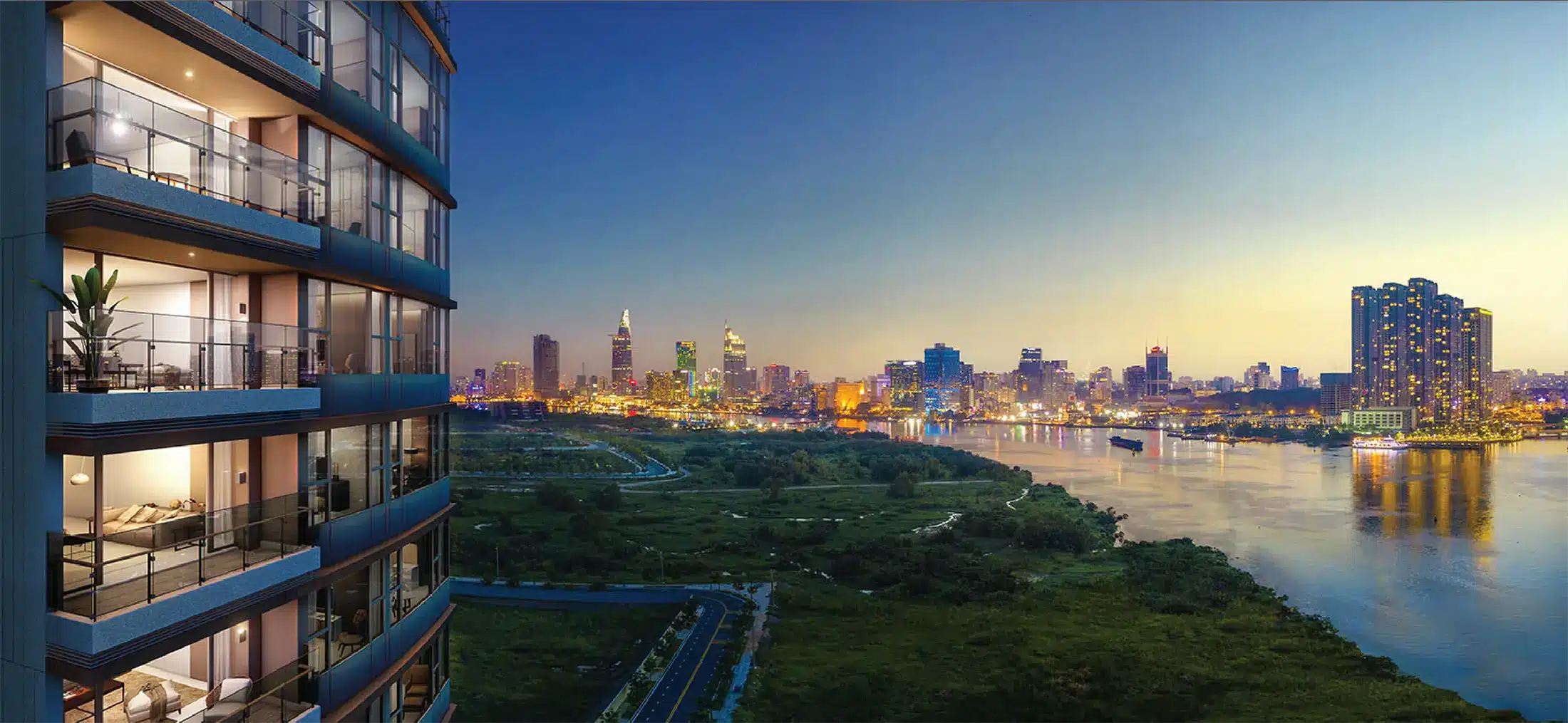 The River Thủ Thiêm là sự kết hợp hoàn hảo giữa công năng và thẩm mỹ, giữa không gian riêng tư và tiện ích công cộng
