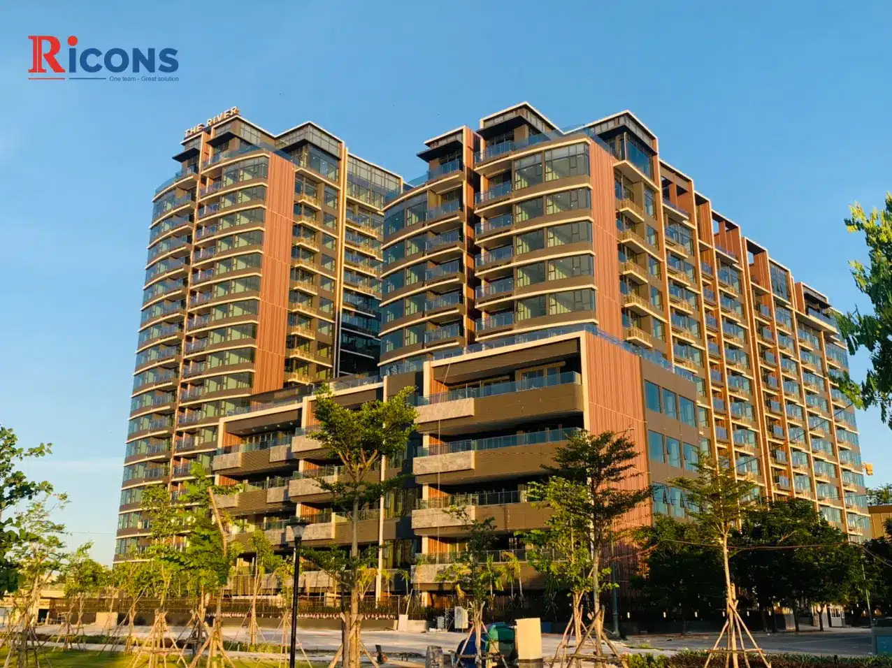 Tiến độ xây dựng dự án The River Thủ Thiêm vào tháng 08 năm 2022