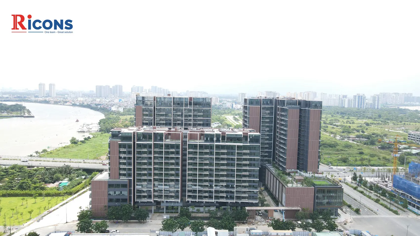 Tiến độ xây dựng dự án The River Thủ Thiêm vào tháng 08 năm 2022