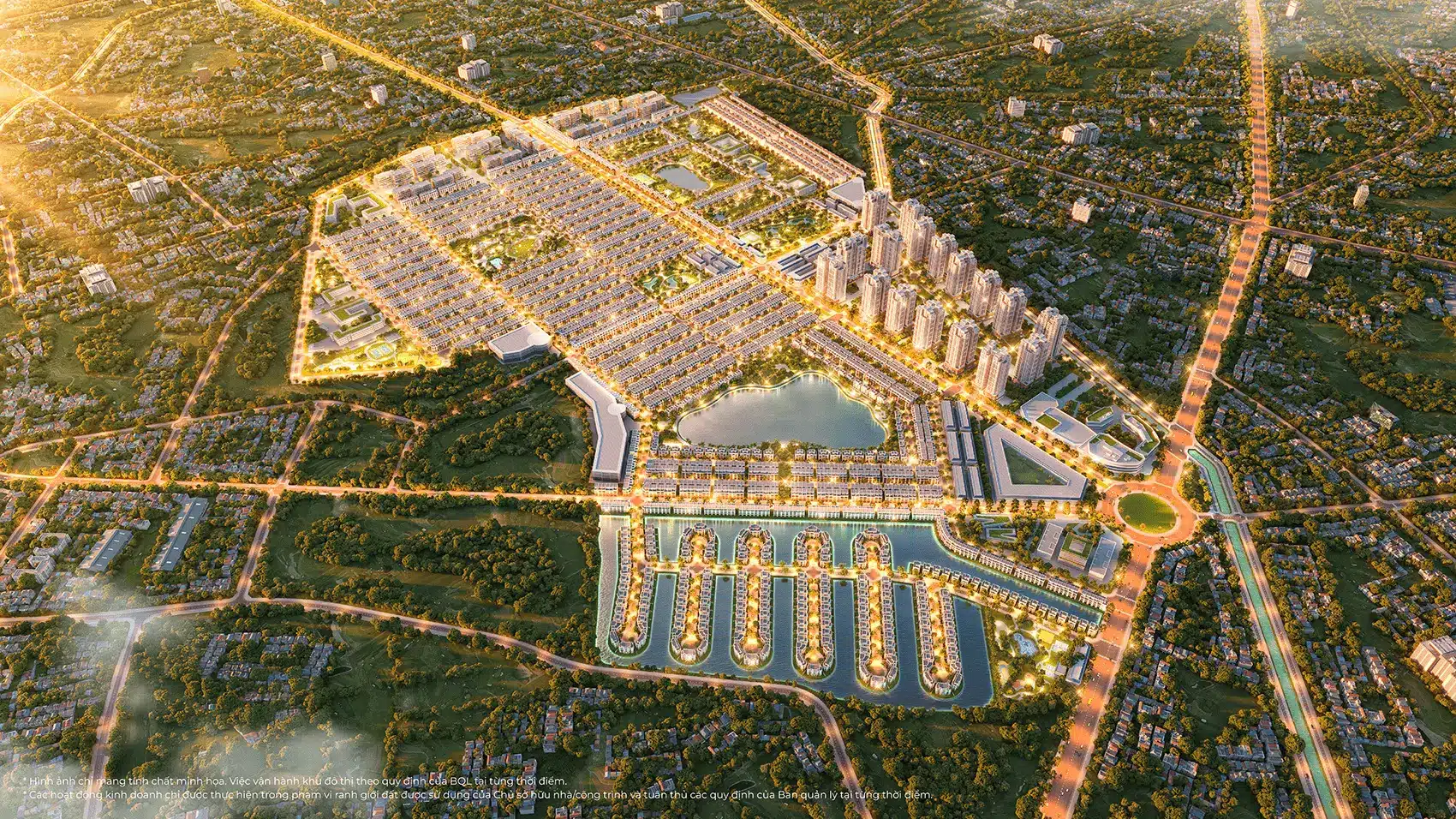Toàn cảnh dự án Vinhomes Green City – đô thị All-in-One tại Tây Bắc TP.HCM, với quy mô 197,2ha.